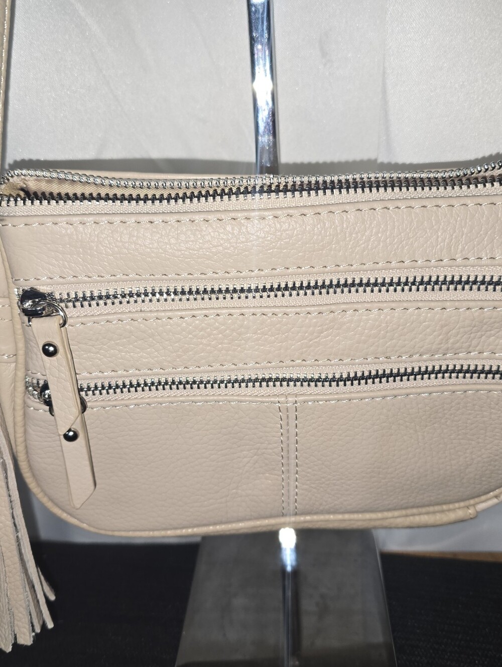 GENUINE LEATHER Versatile MULTIPOCKETS Crossbody Bag
